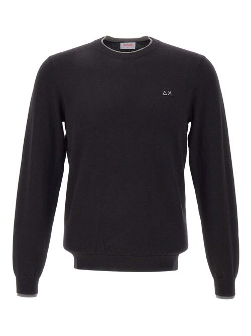 Maglia uomo girocollo nera SUN 68 | K4514111